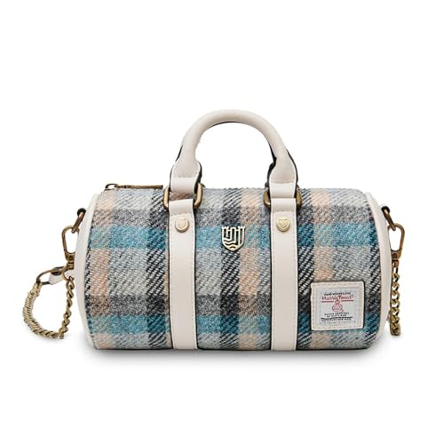 Islander The Mini Duffel - Kleine Damen-Umhängetasche mit Harris Tweed, Islander Schottenkaro von Islander