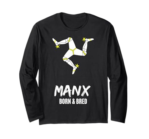 Manx Isle of Man Pride Heritage Souvenir Triskelion 3 Beine Langarmshirt Manx Isle of Man Pride Heritage Souvenir Triskelion 3 Beine Langarmshirt von Isle of Man Flag Manx Brattagh Vannin Men Kids
