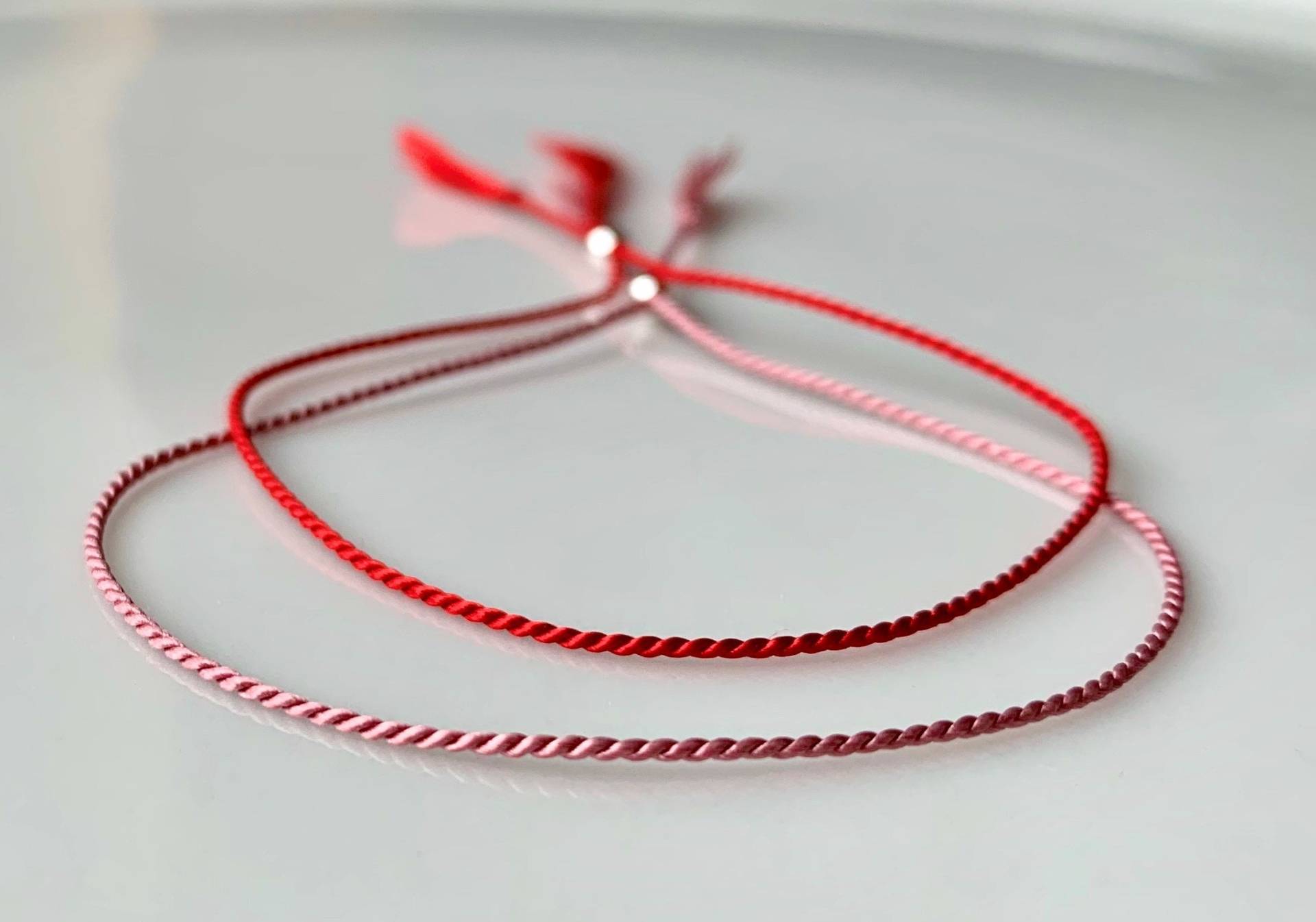 Seidenarmband - Rotes Seidenarmband - Rotes von IsmedesignCo