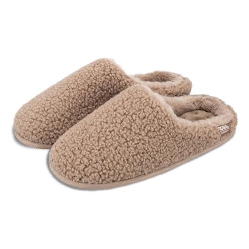 Isotoner Borg Damen-Pantoletten mit Swept Back von Isotoner