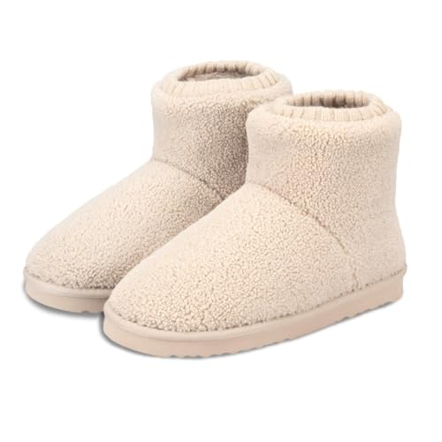 Isotoner Borg Damen-Slipper mit Manschettendetail von Isotoner