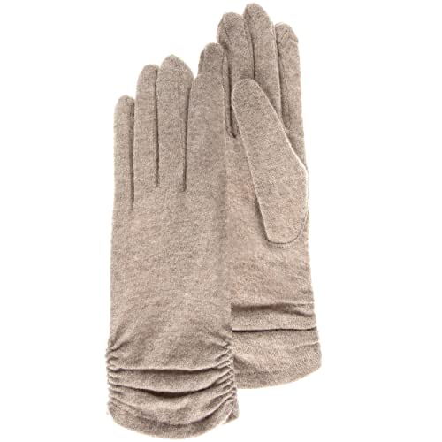 Isotoner Damen-Handschuhe aus Wolle – nicht gefüttert, beige, One size von Isotoner