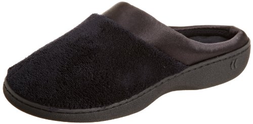 Isotoner Damen Microterry Clog, schwarz, 38.5/39 EU von Isotoner