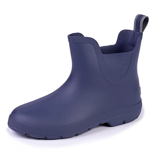 Isotoner Damen Regenstiefel Komfort, blau, 40 EU von Isotoner