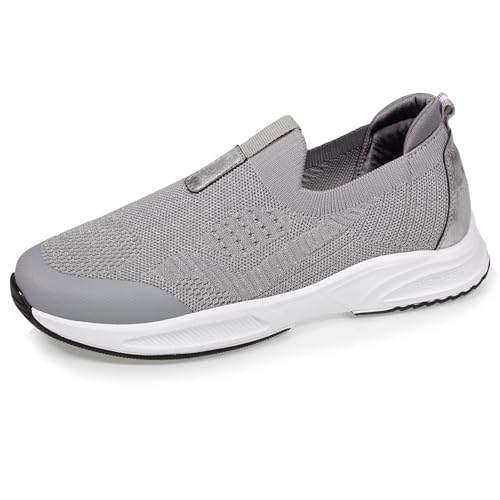 Isotoner Damen-Sneaker aus Lurex-Mesh, Slip-on, bequem, weich und leicht, mit Schnürung, Lurex-Grau, 41 EU Isotoner Damen-Sneaker aus Lurex-Mesh, Slip-on, bequem, weich und leicht, mit Schnürung, Lurex-Grau, 41 EU von Isotoner