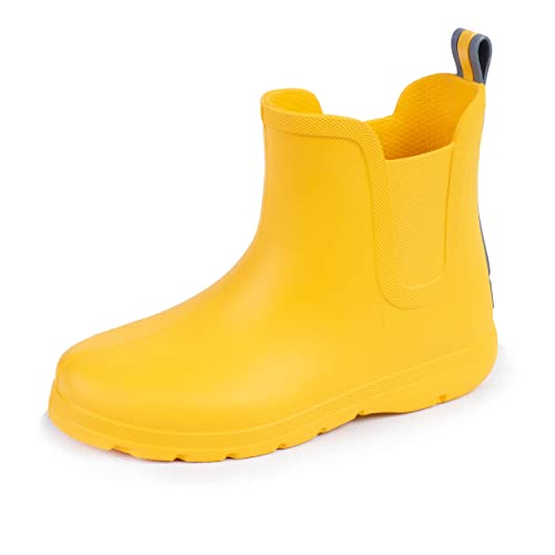 Isotoner Everywear Unisex-Kinder Regenstiefel, gelb, 31/32 EU von Isotoner