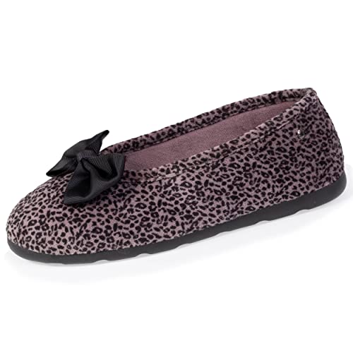 Isotoner everywear™ Damenschuhe Ballerinas mit Schleife, leopard, 39 EU von Isotoner