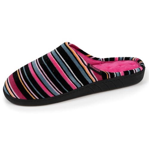 Isotoner Hausschuhe Hausschuhe Damen ergonomische Sohle Komfort Samt 41 von Isotoner