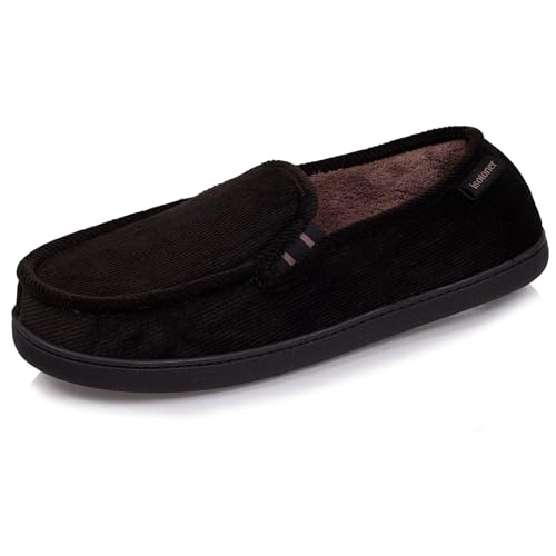 Isotoner Hausschuhe Hausschuhe Mokassins Herren, Schwarz , 41 EU von Isotoner