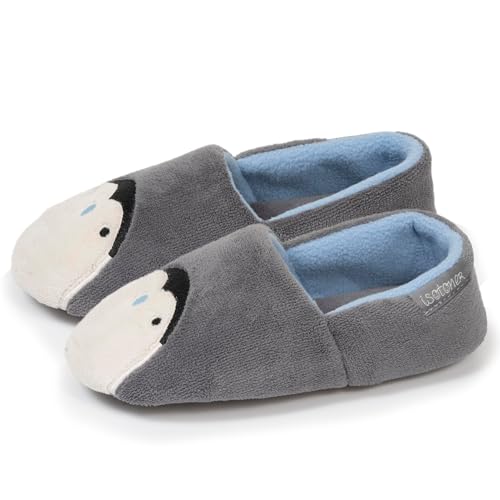 Isotoner Hausschuhe Hausschuhe Mokassins Unisex Kinder, grau, 31/32 EU von Isotoner