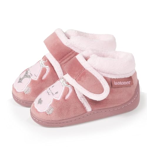 Isotoner Hausschuhe für Babys, Mädchen, Katzendetails, Rosa, 27 EU von Isotoner