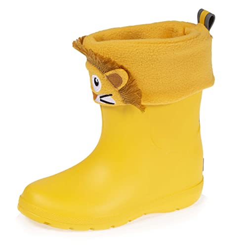 Isotoner Regenstiefel für Jungen mit Socke, gelb, 27/28 EU von Isotoner