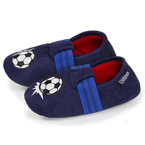 Isotoner Jungen Slippers Hausschuhe, marine, 27/28 EU von Isotoner