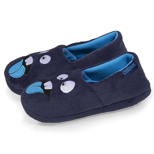 Isotoner Jungen Slippers Hausschuhe, marine, 29/30 EU von Isotoner