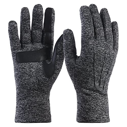 isotoner Damen Women’s Spandex Cold Weather Stretch Gloves with Warm Fleece Lining Handschuhe, schwarz, Einheitsgröße von Isotoner