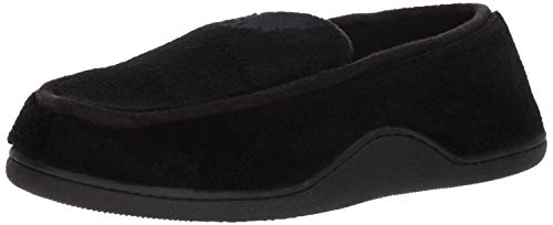 isotoner Herren MicroTerry Slip On Slipper, Schwarz (schwarz), Medium von Isotoner