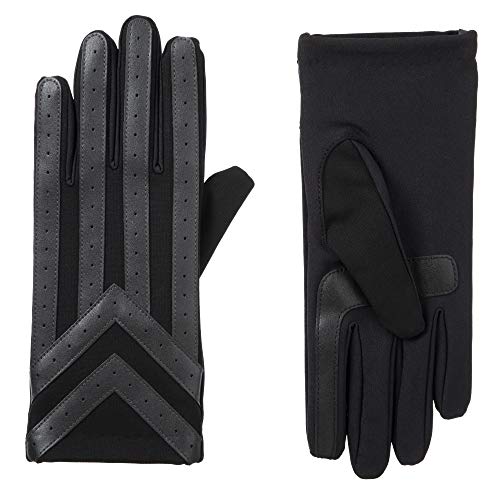 Isotoner Jungen Herren Spandex Touchscreen Handschuhe für kaltes Wetter, Smartdri Charcoal, M von Isotoner