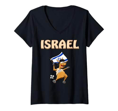 Damen Israel Pferd/Israelis Fans T-Shirt mit V-Ausschnitt Damen Israel Pferd/Israelis Fans T-Shirt mit V-Ausschnitt von Israel Fans
