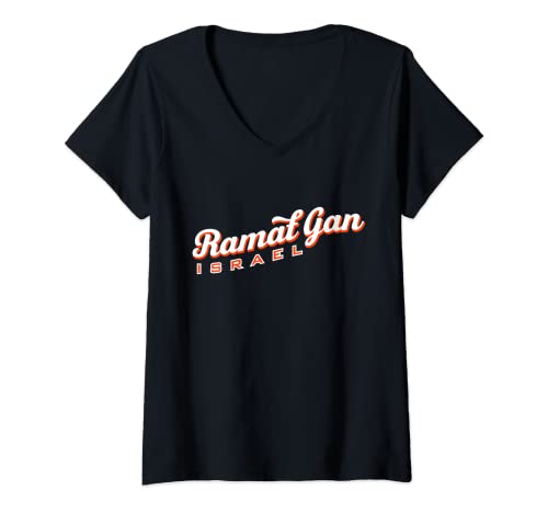 Damen Ramat Gan Israel T-Shirt mit V-Ausschnitt Damen Ramat Gan Israel T-Shirt mit V-Ausschnitt von Israel Souvenirs & Gifts by DV8sTees