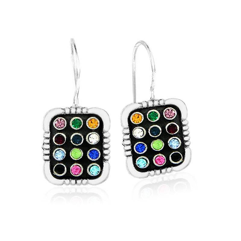 925 Sterling Silber Hoshen Ohrring Set Mit 12 Kristallfarbe, Stämme Israels 925 Sterling Silber Hoshen Ohrring Set Mit 12 Kristallfarbe, Stämme Israels von IsraelGiftsCo