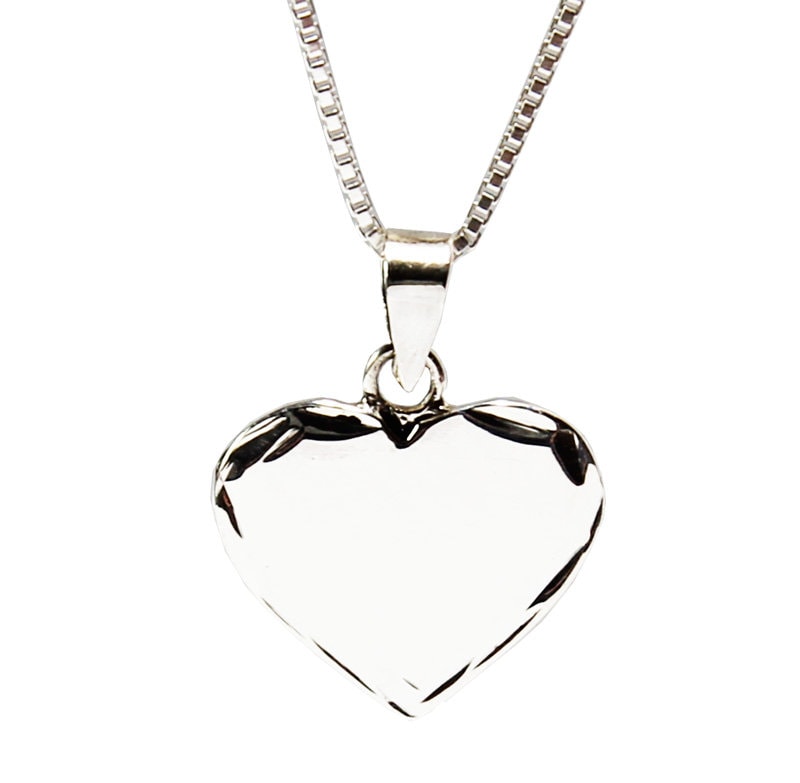 Silber 925 Herz Anhänger Mit Gravur Silber 925 Herz Anhänger Mit Gravur von IsraelGiftsCo