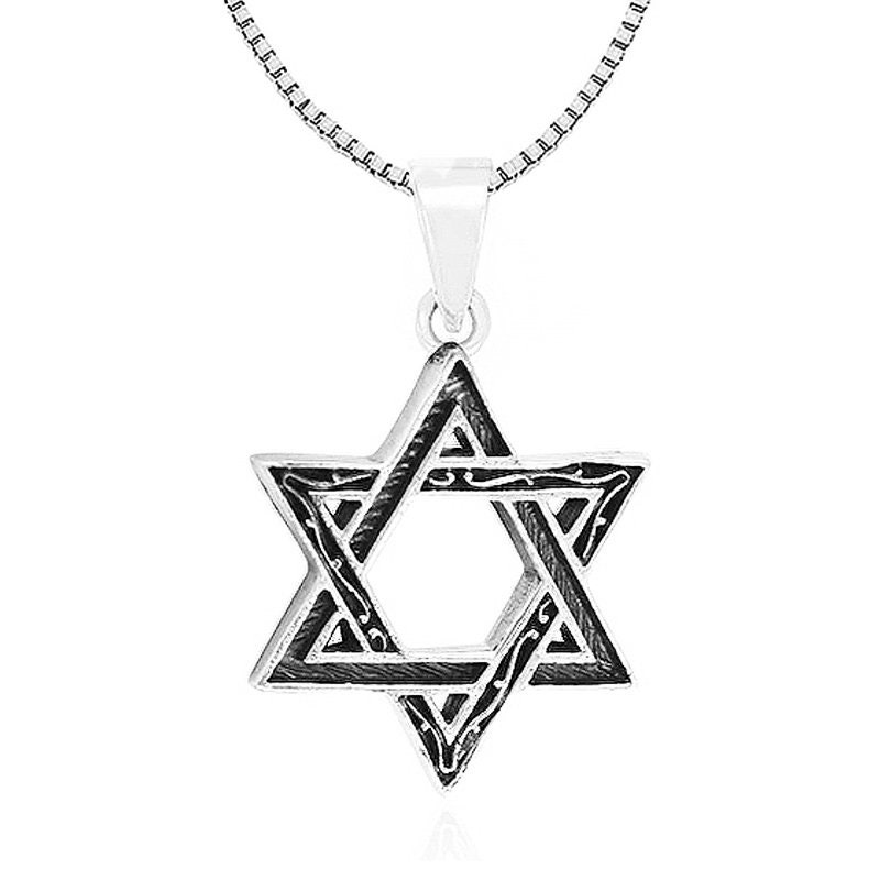 sterling Silber Filigree Davidstern Anhänger, Magen David Halskette sterling Silber Filigree Davidstern Anhänger, Magen David Halskette von IsraelGiftsCo