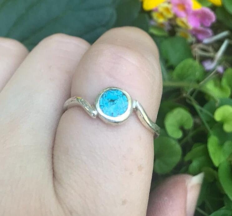 Handgefertigter Türkis-Ring Aus Sterlingsilber von HolyLandJewels18