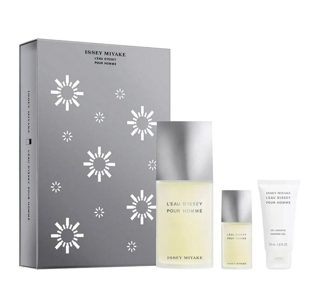 Issey Miyake Duft-Set L'Eau d'Issey Pour Homme EDT 125 ml + EDT 15 ml + SG 50 ml (man) von Issey Miyake