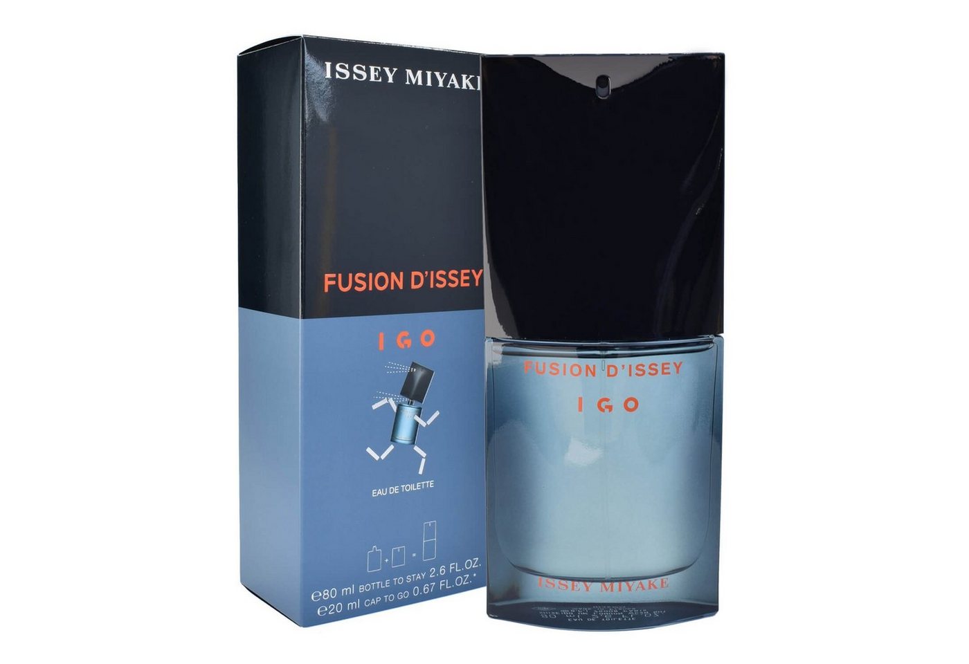 Issey Miyake Eau de Toilette Fusion d Issey IGO, 80ml TO STAY + 20ml CAP TO GO von Issey Miyake
