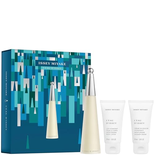 Issey Miyake L'Eau d'Issey Eau de Toilette 50 ml Geschenkset 2024 (enthält 50 ml EDT, 50 ml Körpercreme und 50 ml Duschgel) von Issey Miyake