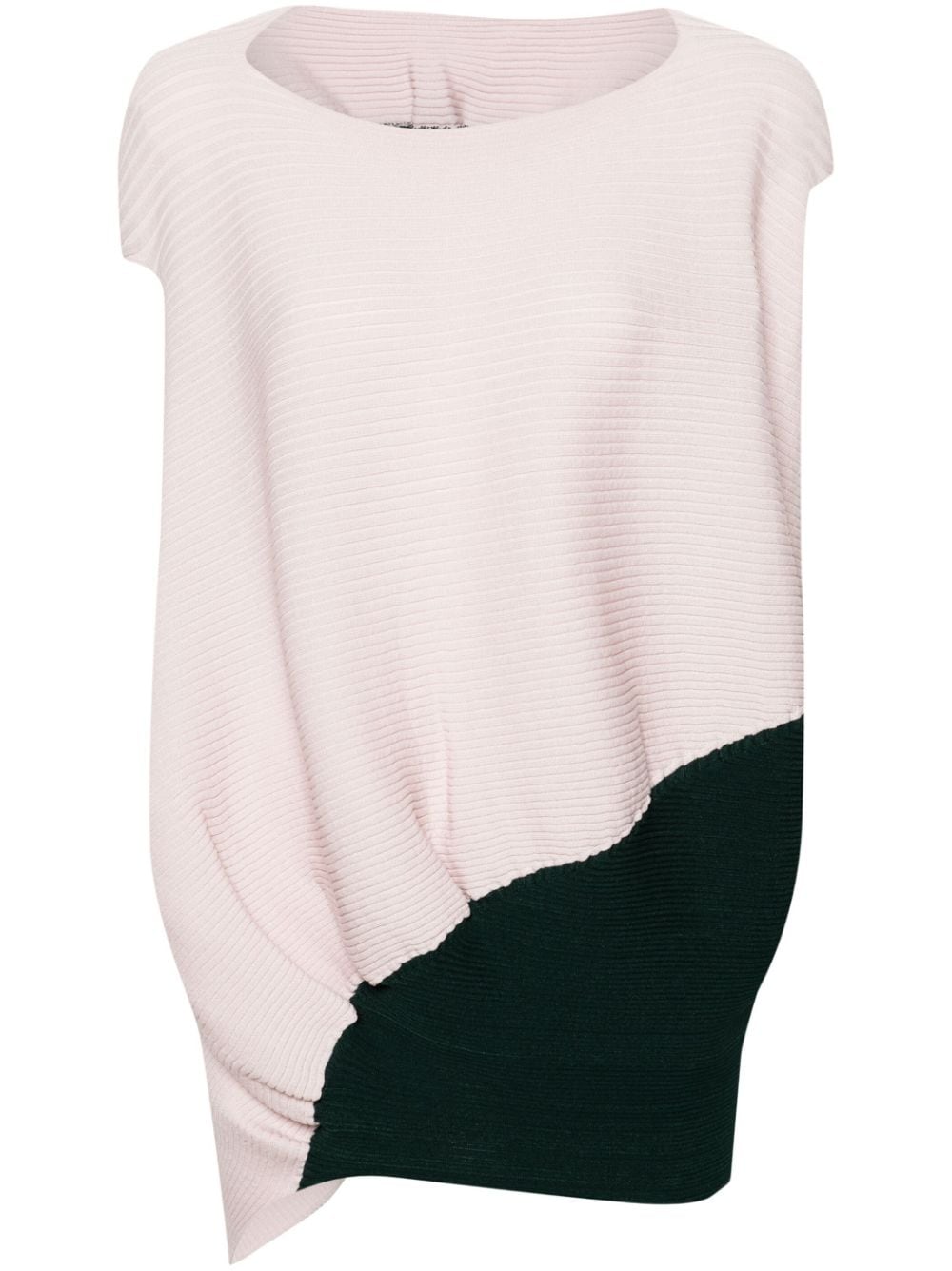 Issey Miyake asymmetric ribbed jumper - Rosa von Issey Miyake