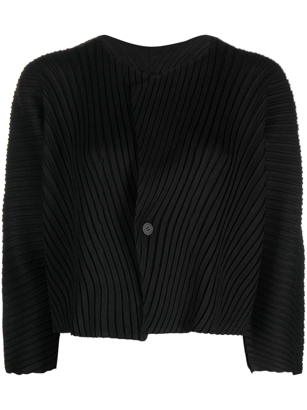 Issey Miyake Cropped-Jacke - Schwarz von Issey Miyake