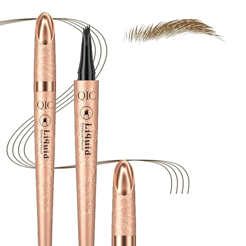 Augenbrauenstift, Microblading Augenbrauenstift Wasserfes, Wischfest Langanhaltenden Schweißfester Eyebrow Pencil, Wasserfester Augenbrauenstift Kann Leicht Natürliche Augenbrauen Brauen (Hellbraun) von Issimober