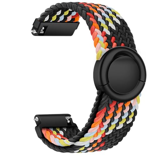 Issinlky 19mm Nylon Geflechtband für Veryfitpro ID205L, elastisches Runde Schnalle Armband für GRV FC1 IDW15 ID205S ID205G ID215G ID216 ID205L YM205L BV205L TE021 SW020 SW021 SW023 Smartwatch von Issinlky