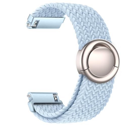 Issinlky 19mm Nylon Geflechtband für Veryfitpro ID205L, elastisches Runde Schnalle Armband für GRV FC1 IDW15 ID205S ID205G ID215G ID216 ID205L YM205L BV205L TE021 SW020 SW021 SW023 Smartwatch von Issinlky