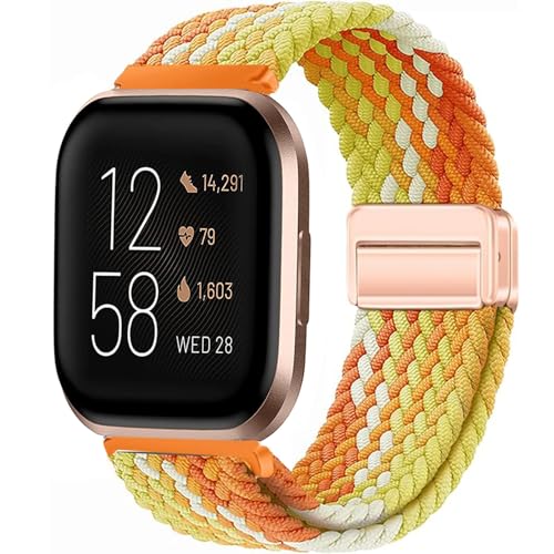 Issinlky Geflochtenes Nylonband für Fitbit Versa 2/Fitbit Versa/Fitbit Versa Lite Smartwatch, elastisches Armband für Damen Herren Issinlky Geflochtenes Nylonband für Fitbit Versa 2/Fitbit Versa/Fitbit Versa Lite Smartwatch, elastisches Armband für Damen Herren von Issinlky