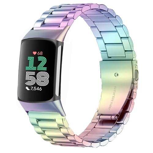 Issinlky Metallband für Fitbit Charge 6/Fitbit Charge 5, Edelstahlarmband für Fitbit Charge 6/Fitbit Charge 5 Damen Herren Issinlky Metallband für Fitbit Charge 6/Fitbit Charge 5, Edelstahlarmband für Fitbit Charge 6/Fitbit Charge 5 Damen Herren von Issinlky
