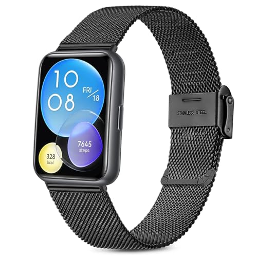 Issinlky Metallband für Huawei Watch Fit 2, Edelstahl armband für Huawei Watch Fit 2 Herren Damen Issinlky Metallband für Huawei Watch Fit 2, Edelstahl armband für Huawei Watch Fit 2 Herren Damen von Issinlky