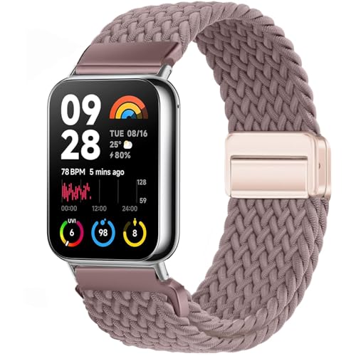 Issinlky Nylon Flechtband kompatibel mit Xiaomi Watch 8 Pro/9 Pro, Elastisches Armband für Redmi Watch 5/4 Damen Herren von Issinlky