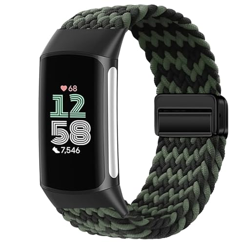 Issinlky Nylon geflochtene armband Kompatibel mit Charge 6/5, elastische magnetische Schnalle armband für Charge 5/6 Frauen Männer Issinlky Nylon geflochtene armband Kompatibel mit Charge 6/5, elastische magnetische Schnalle armband für Charge 5/6 Frauen Männer von Issinlky