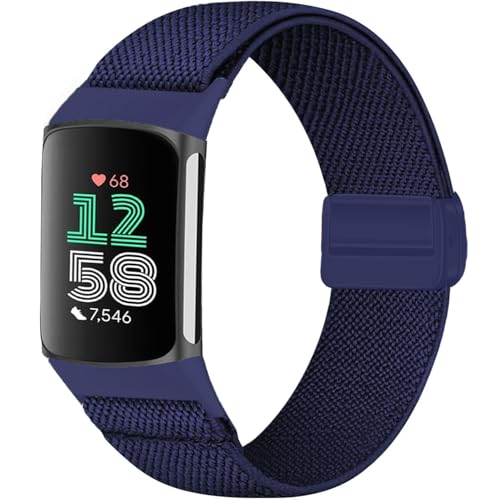 Issinlky Nylonband Kompatibel mit Fitbit Charge 6/Fitbit Charge 5, verstellbares magnetisches dehnbares Band für Fitbit Charge 6/Fitbit Charge 5 Herren Damen Issinlky Nylonband Kompatibel mit Fitbit Charge 6/Fitbit Charge 5, verstellbares magnetisches dehnbares Band für Fitbit Charge 6/Fitbit Charge 5 Herren Damen von Issinlky