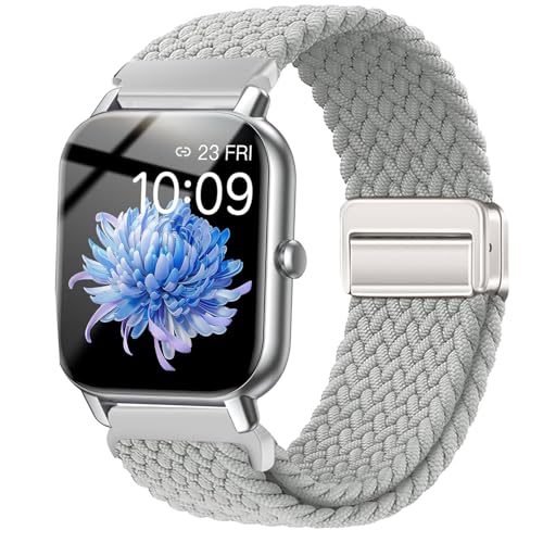 Issinlky Nylonband für Gloryfit Smart Watch P66/P66D/P72/P95, 22mm geflochtenes verstellbares armband für Veryfit IDW19/IDW13/IDW16/IDW18, TUYOM LW36, H1/D1,T70/T60/T50S,Y6, YB54, G39, AGPTE LW11 Issinlky Nylonband für Gloryfit Smart Watch P66/P66D/P72/P95, 22mm geflochtenes verstellbares armband für Veryfit IDW19/IDW13/IDW16/IDW18, TUYOM LW36, H1/D1,T70/T60/T50S,Y6, YB54, G39, AGPTE LW11 von Issinlky