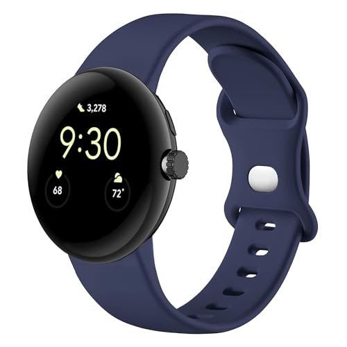 Issinlky Silikonarmband kompatibel mit Google Pixel Watch, Sport Ersatzarmband für Google Pixel Watch/Google Pixel Watch 2/Google Pixel Watch 3 41mm Männer Frauen von Issinlky