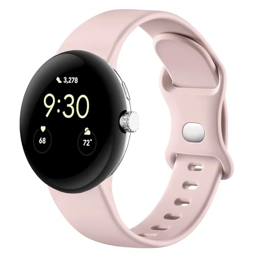 Issinlky Silikonarmband kompatibel mit Google Pixel Watch, Sport Ersatzarmband für Google Pixel Watch/Google Pixel Watch 2/Google Pixel Watch 3 41mm Männer Frauen von Issinlky