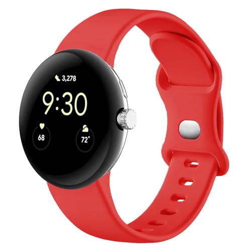 Issinlky Silikonarmband kompatibel mit Google Pixel Watch, Sport Ersatzarmband für Google Pixel Watch/Google Pixel Watch 2 Männer Frauen von Issinlky