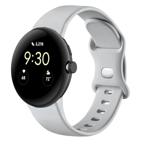 Issinlky Silikonarmband kompatibel mit Google Pixel Watch, Sport Ersatzarmband für Google Pixel Watch/Google Pixel Watch 2/Google Pixel Watch 3 41mm Männer Frauen von Issinlky