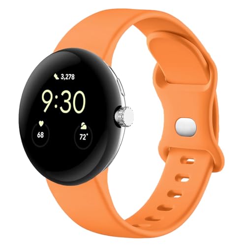 Issinlky Silikonarmband kompatibel mit Google Pixel Watch, Sport Ersatzarmband für Google Pixel Watch/Google Pixel Watch 2 Männer Frauen von Issinlky