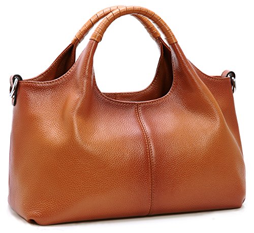 Iswee Damen Leder Tasche kleine echte Leder-Geldbeutel-Handtasche Schultertasche mittel von Iswee