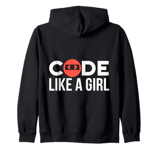 Code Like A Girl Programmer Coder Codierung Programmierung Kapuzenjacke von It Development Coding Software Developer Coder