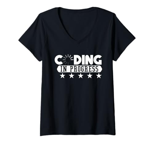Damen Lustige Sprüche Für Programmierer Informatiker Die T-Shirt mit V-Ausschnitt Damen Lustige Sprüche Für Programmierer Informatiker Die T-Shirt mit V-Ausschnitt von It Programmierer Informatiker Nerd Sprüche Lustig